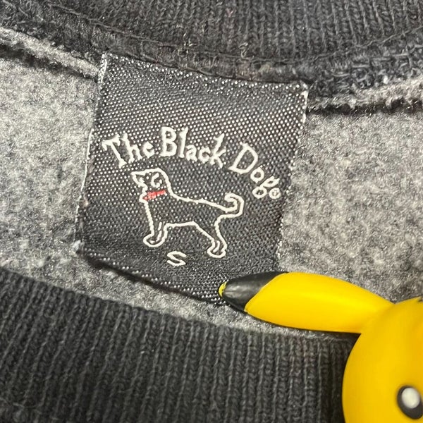 The Black Dog Sweater Men XS Adult Black Crewneck Pullover