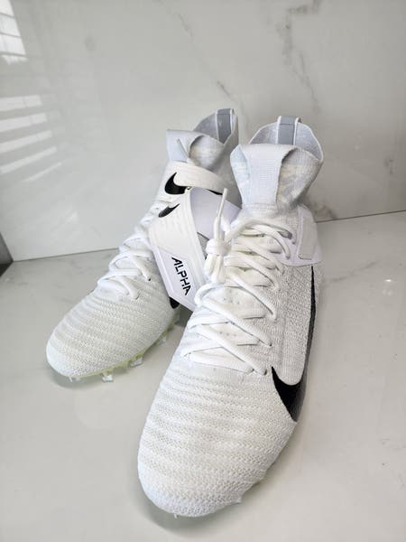Nike Alpha Menace ELITE 2 White Wolf Gray Football Cleats Flyknit Control 360 Nike Alpha Menace Elite 2  main image 2