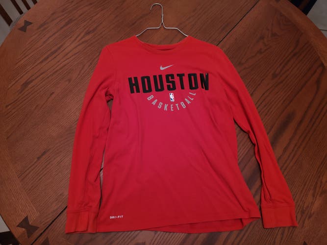Houston rockets long sleeve Red Used Small Nike Shirt