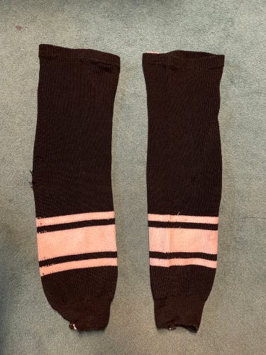 Black Used Large Athletic Knit  Socks