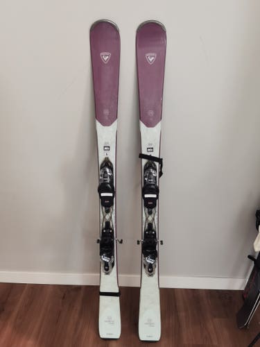 Used Women's 2022 Rossignol All Mountain Experience W 78 Carbon Skis With Bindings Max Din 10