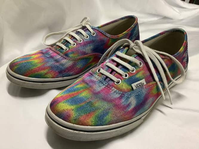 Vans Tye Dye Lace Up Shoes Mens size 7.5 Womens Size 9 psychedelic  Exc Cond