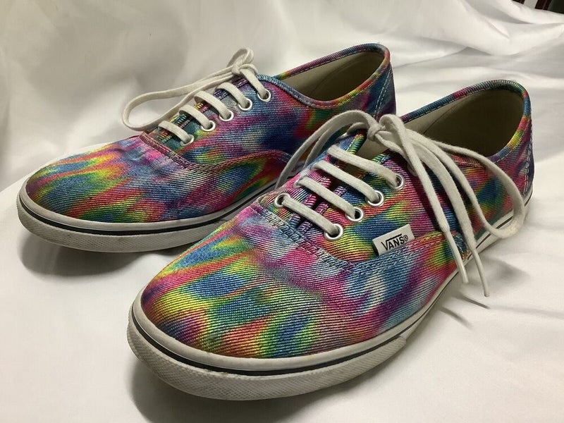 Vans Tye Dye Lace Up Shoes Mens Size 7.5 Womens Size 9 Psychedelic Exc Cond  | Sidelineswap