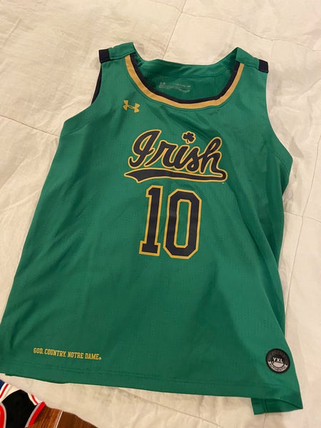 Notre Dame Basketball #10 Green Jersey