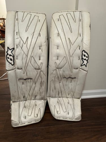 36+1” Brian's Subzero Pro Goalie Leg Pads White
