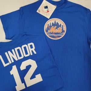 20822 Mens MLB Team Apparel NEW YORK METS Baseball Jersey SHIRT New ROYAL ORANGE