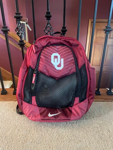 University of Oklahoma Team Issued Nike Backpack