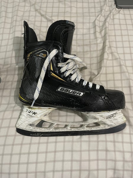 Used Bauer Extra Wide Width Size 8.5 Supreme 2S Pro Hockey Skates + SUPERFEET