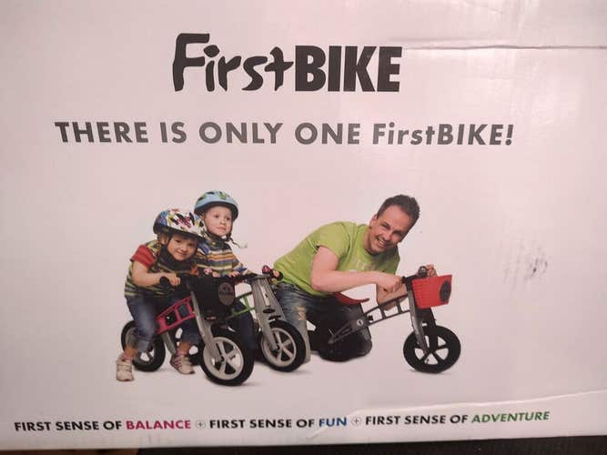 FirstBIKE Limited Edition Balance Bike with Brake, Black - for Kids & Toddlers A