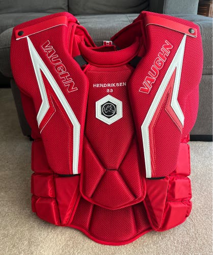 New, Custom Beefed Up Vaughn SLR3 Pro Carbon Chest Protector