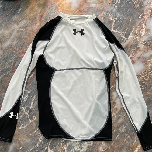 White Adult Men's Used Large Under Armour Compression