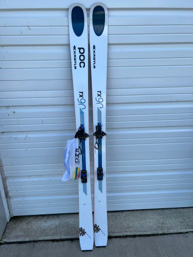 Kastle TX90 Skis Black Diamond Helio 200 Bindings Pomoca Skins