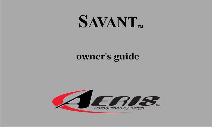 Aeris Savant Scuba Dive Computer Manual Printed 68 Pages