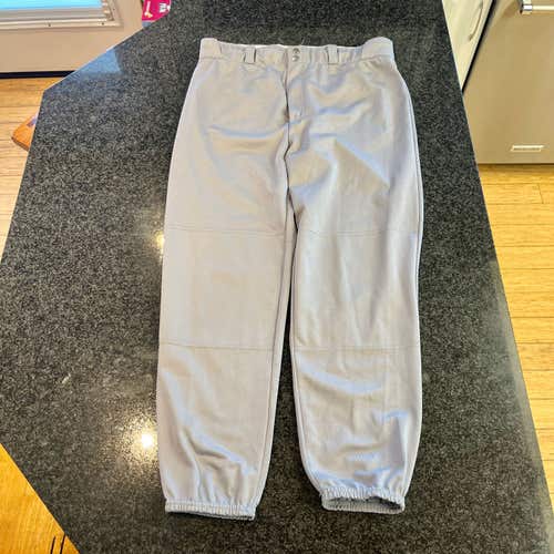 Wilson Men’s Baseball Pants Grey WTA4376 SZ Large Wildri Technology--EXCELLENT!