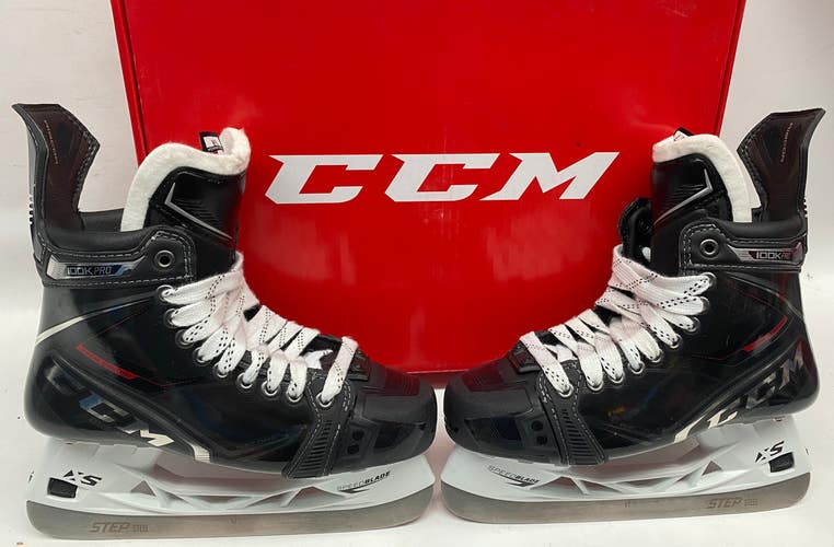 CCM Ribcor 100K Total Custom Pro Stock Hockey Skates 6.5 Regular Red Brand New (8774)