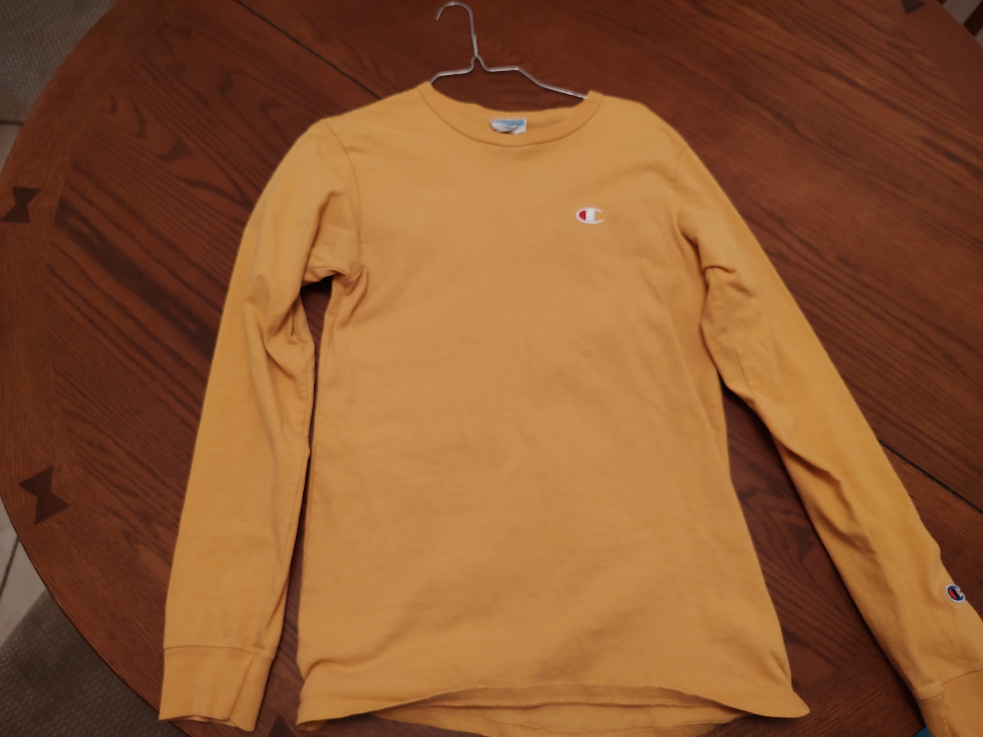 Yellow Used adult Small Champion Sweatshirt