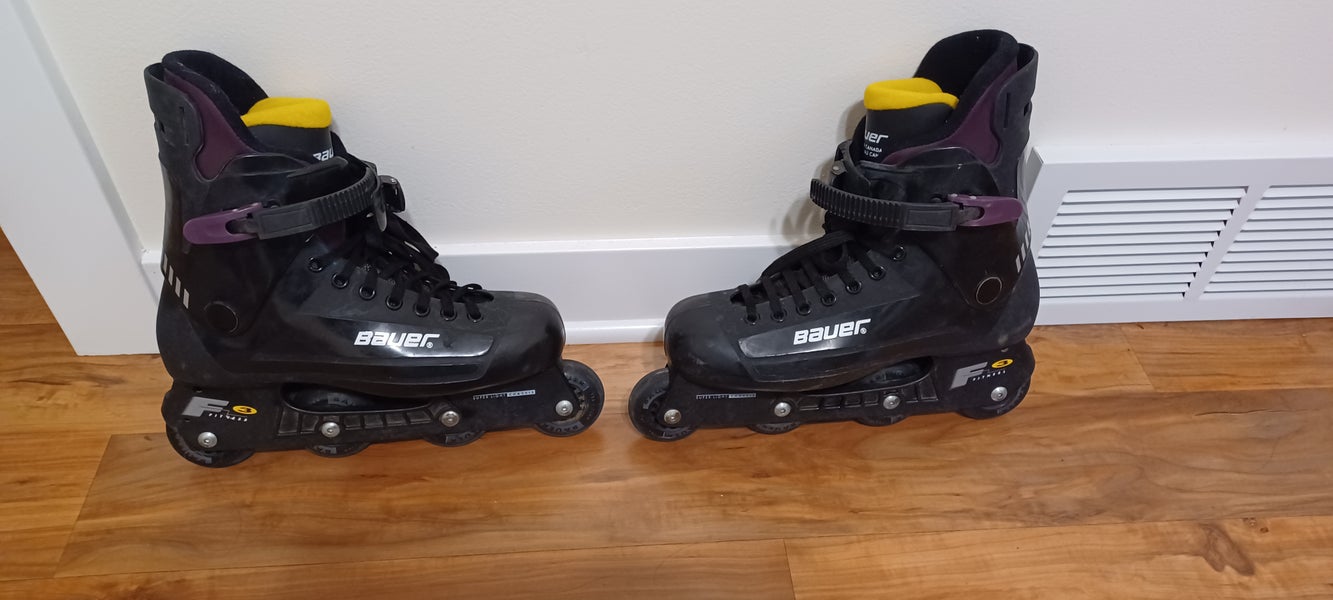 Bauer F3 Fitness Inline Skates Regular Width Size Senior 11. (Fits US Size 12 Shoe)  Made In Canada