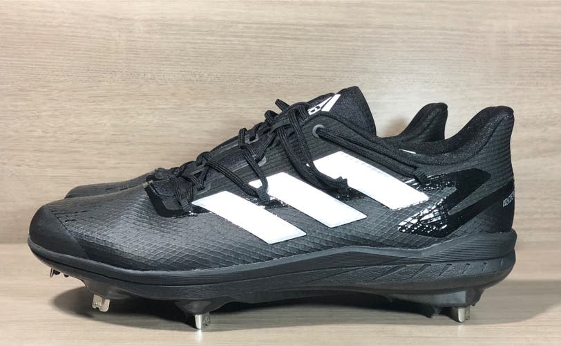 Adidas Adizero Afterburner 8 Baseball Cleats Black FV4217 Metal Men's size 11.5
