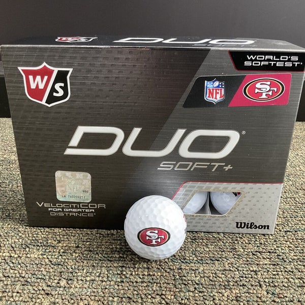 Wilson Staff Duo Soft + NFL Golf Balls San Francisco 49ers 12 Count Box NEW