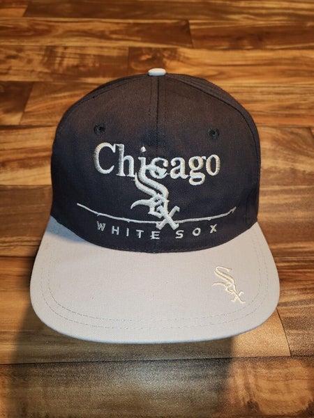 CHICAGO CUBS hat vintage Starter blue white pinstripe script adjustable cap