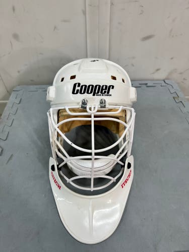 John Vanbiesbrouck Cooper Hockey Vintage Helmet SK2000 Itech N6 Dangler Tribute Rangers HM30