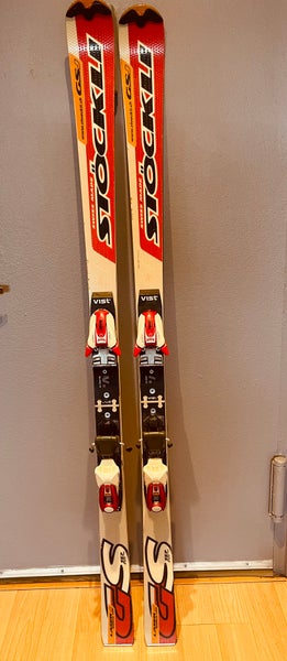 Stockli GS Lazer World Cup skis 157cm with Marker 1000 bindings