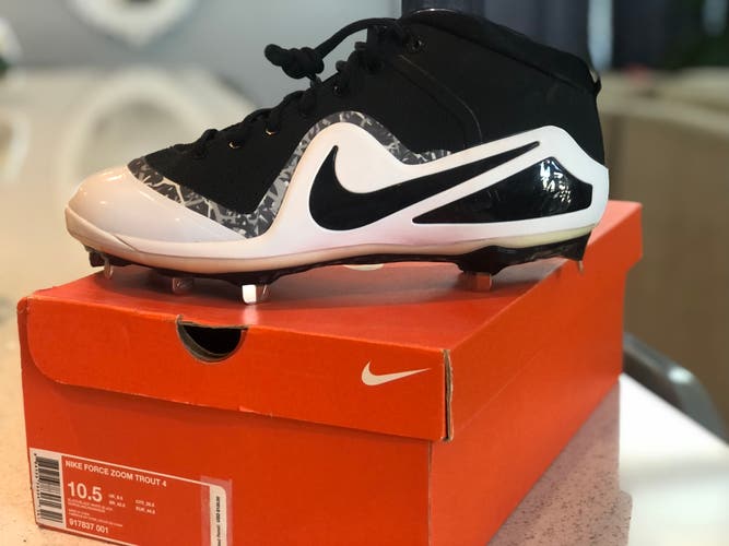 Black New Adult Men's Size Men's 10.5 (W 11.5) Metal Nike Low Top Force Zoom Trout 4