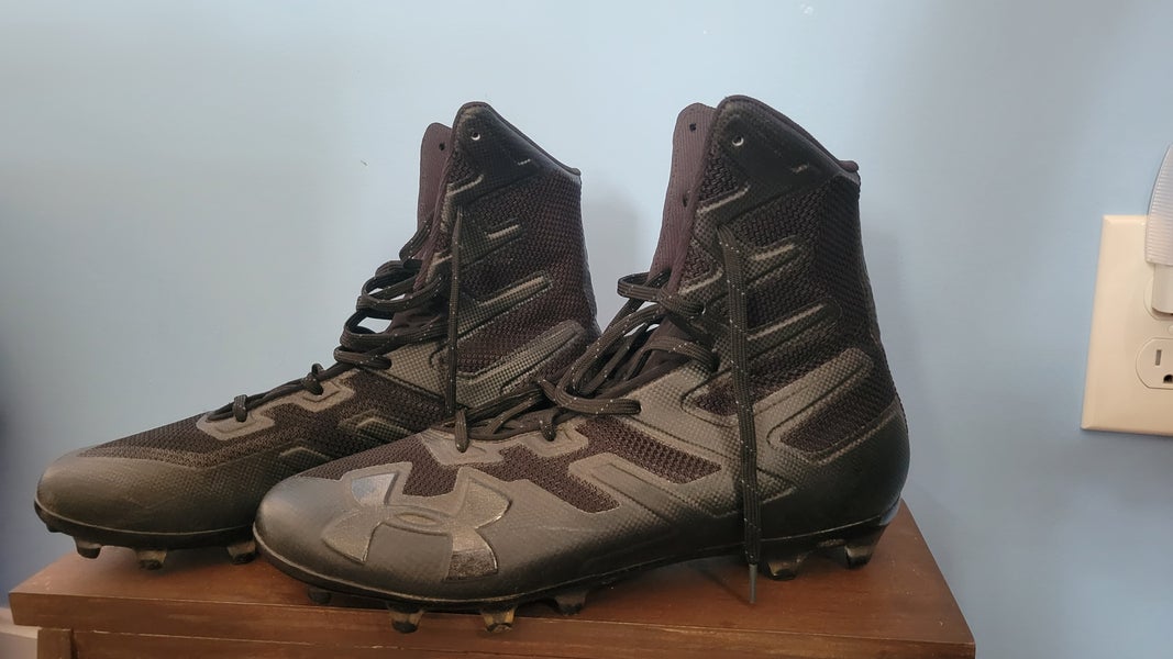 Used Men's Size 11 (Women's 12) Molded Cleats Under Armour High Top Highlight