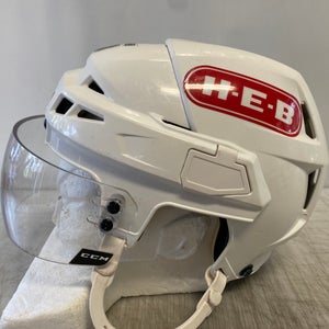 CCM Vector V08 Pro Stock Hockey Helmet CCM Visor Combo Small White 8876