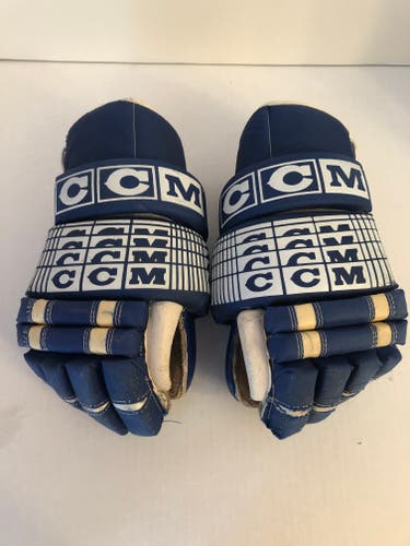 Vintage Used CCM HG4  Gloves 14" Pro Stock