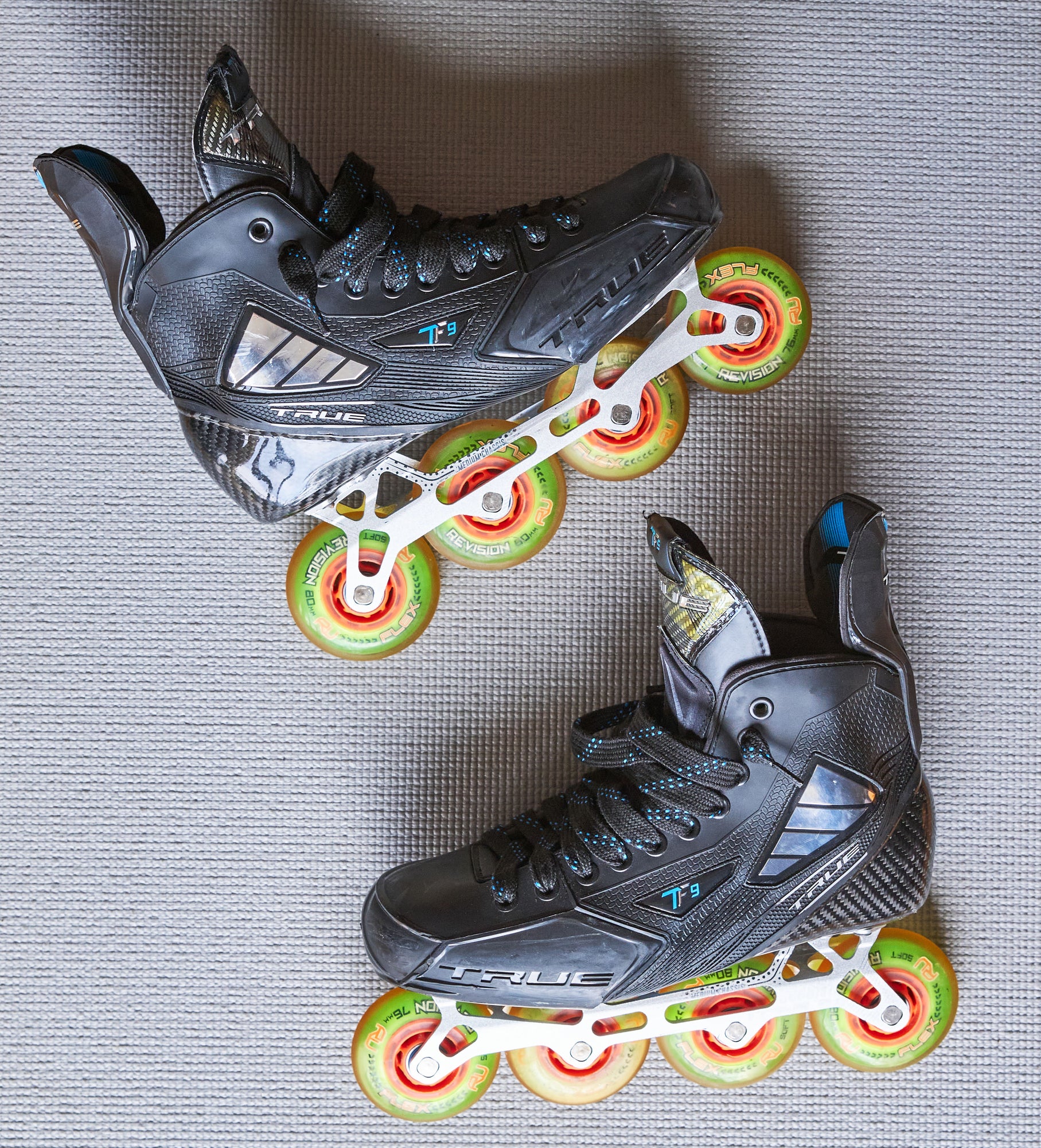 True TF9 Inline Roller Hockey Skates w/ Kryptonium Chassis & Revision