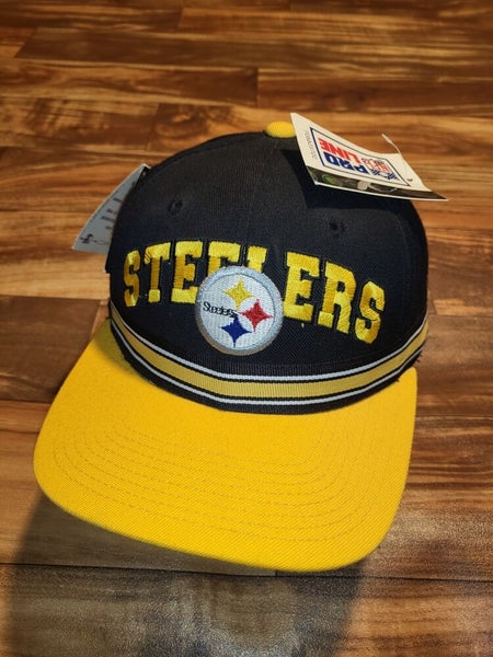VINTAGE Pittsburgh Steelers Jacket Mens Large Black Snap Button NFL Columbia  90s