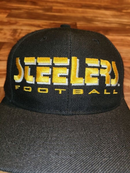 Vintage NFL Pittsburgh Steelers LOGO Strapback Cap Hat 90s NFL Shop NEW NWT