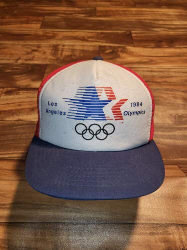 Vintage 1984 Los Angeles Olympics USA Sports Promo Hat Cap Vtg Mesh Snapback