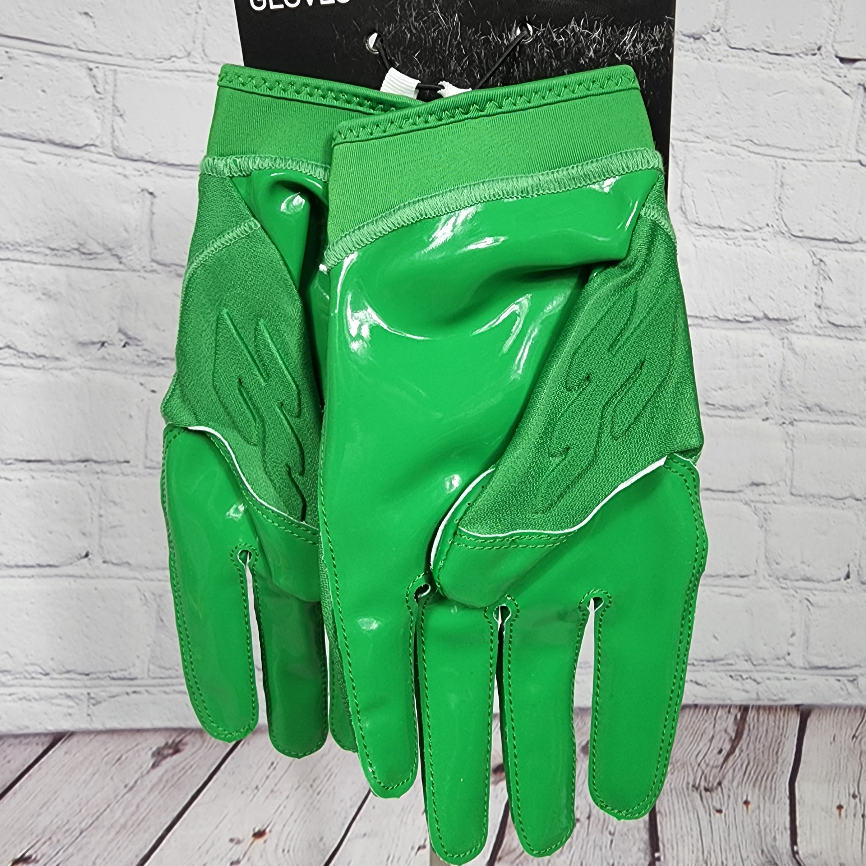 Nike Men's Unisex Size XL Green Superbad Football Gloves