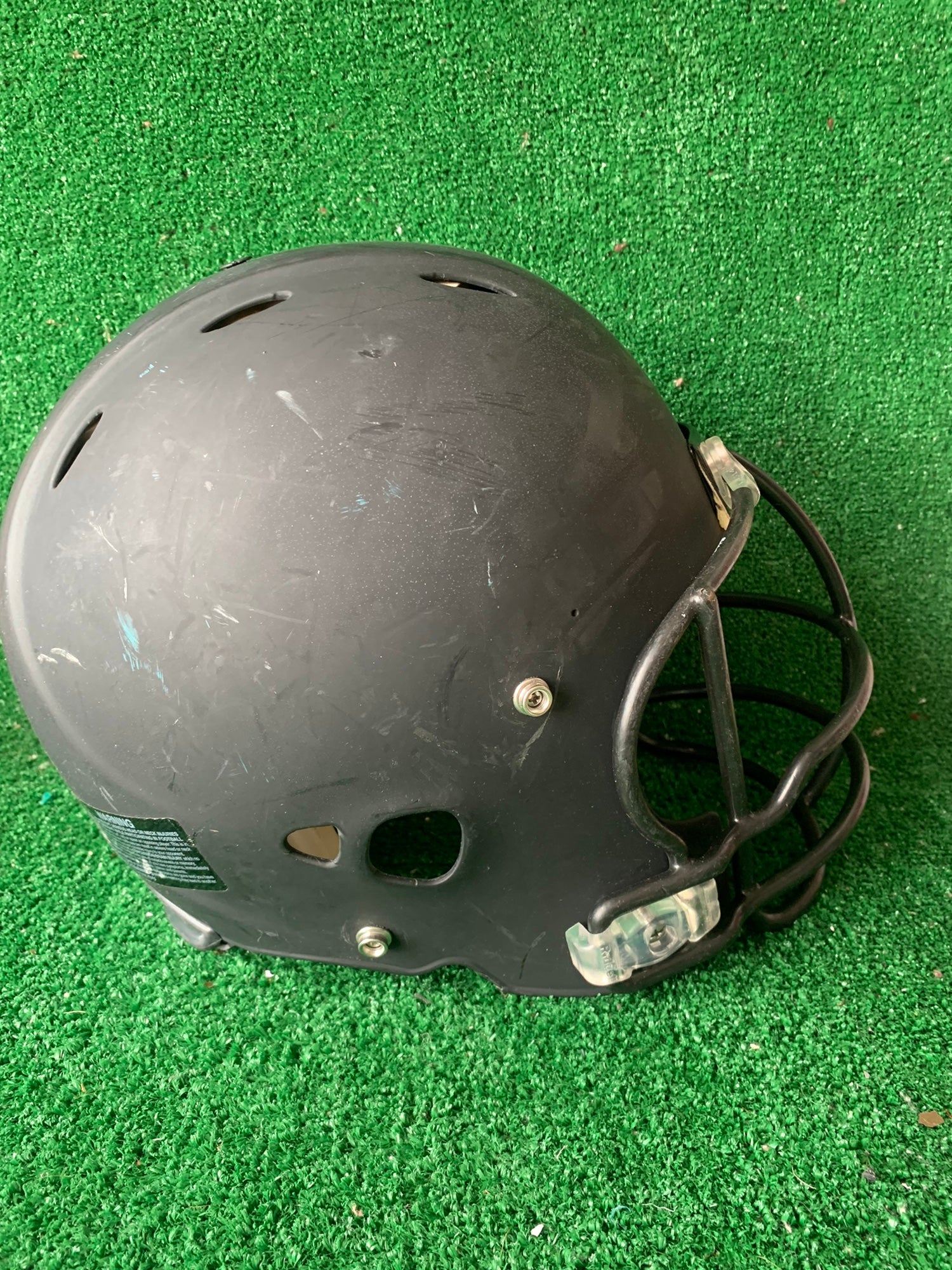 Adult Large - Riddell Revolution Football Helmet - Black 