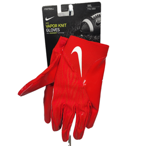 Nike Men's Unisex Size XXL Red Vapor Knit Football Receiver Gloves