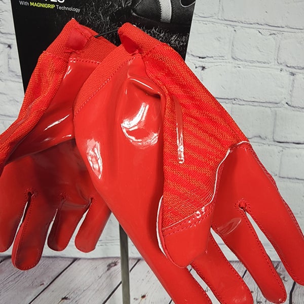 Nike Vapor Knit Elite Magnagrip Football Receiver Gloves Red Size XXL