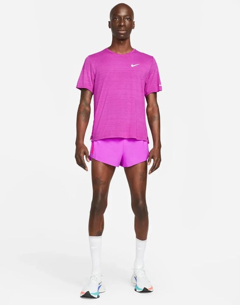 Nike AeroSwift Men's 2 Running Shorts Purple/Bright Crimson Size L  CJ7837-552