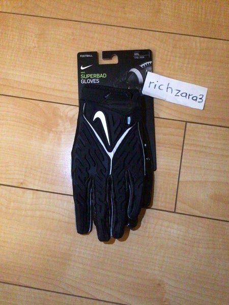 Nike Superbad 6.0 Football Gloves Black DM0053-091 Size 2XL NEW