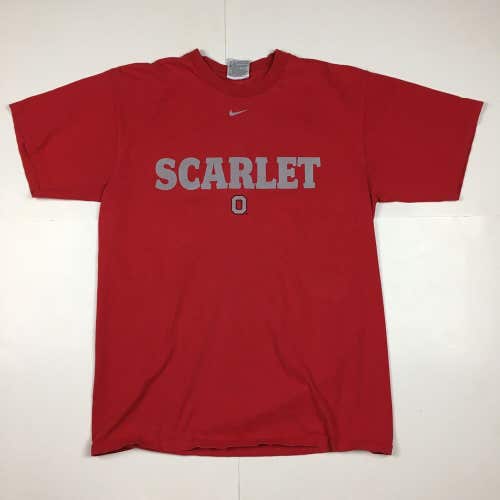 Vintage Y2K The Ohio State University Buckeyes Scarlet + Gray Graphic T-Shirt M