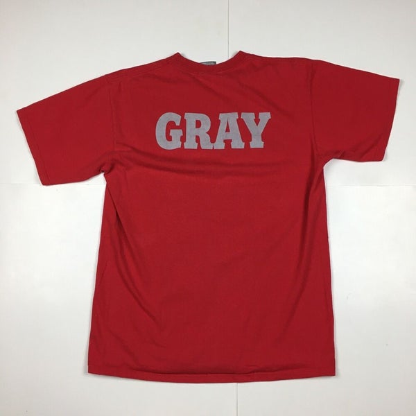 Red Brand Logo T-Shirt M / Gray