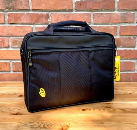 Timbuk2 Padded Laptop Zip Executive Business Briefcase Bag Tote Black L for 15''
