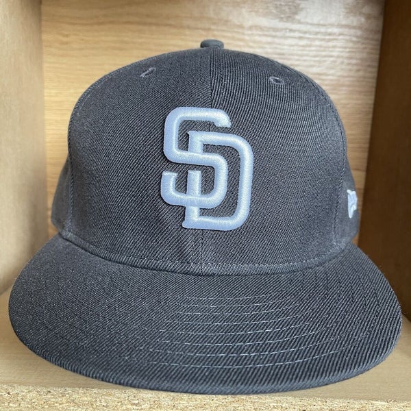 San Diego Padres Hat Baseball Cap Fitted 7 5/8 New Era Brown Vintage MLB  Retro