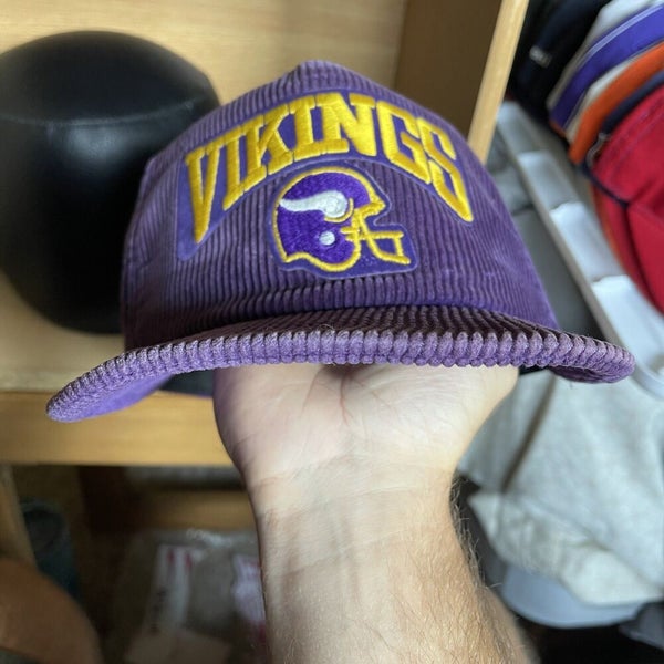 Vintage Black and Purple Minnesota Vikings Snapback Hat 