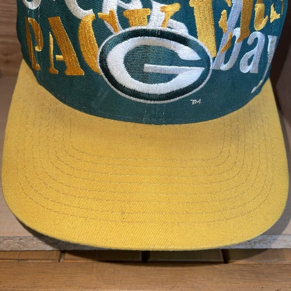 Vintage NFL Green Bay Packers Logo 7 Sharktooth Twill Snapback Hat