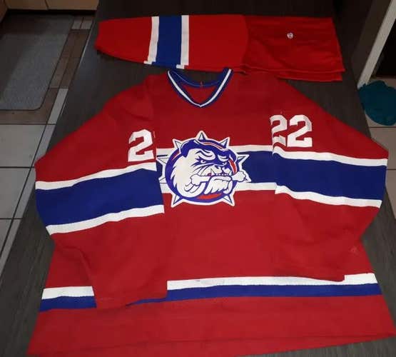 HAMILTON BULLDOGS SOCKS/JERSEY COMBO Men's XL