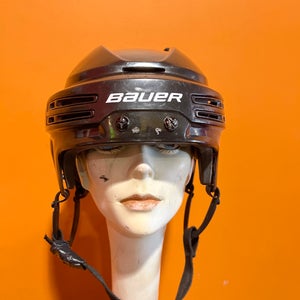 Used Black Bauer Re-Akt 75 Helmet Honeybaked AAA Size M