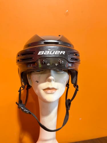 Used Black Bauer Re-Akt 75 Helmet Honeybaked AAA Size M