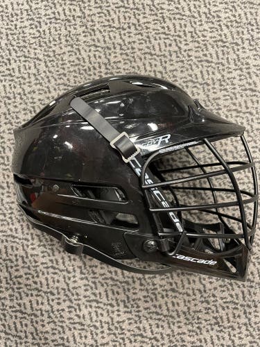 Used Cascade Black CPV-R lacrosse helmet